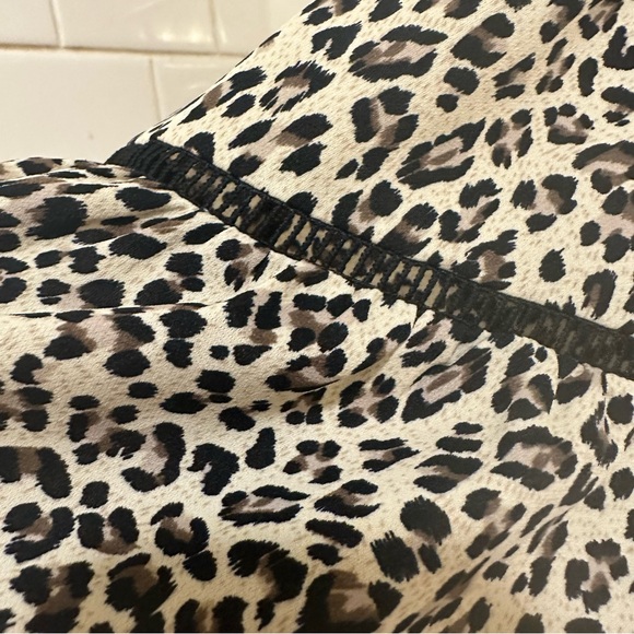 🍓Main Strip Long Maxi Dress Black off shoulder adjustable strap Cheetah Size S - Picture 10 of 11